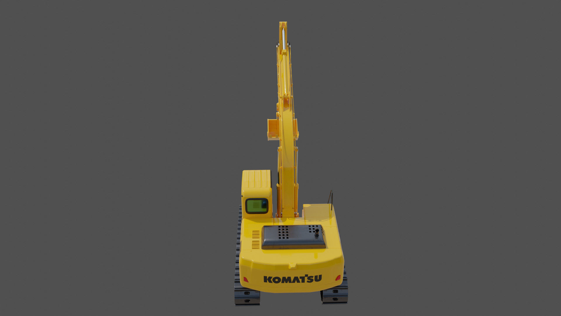 Komatsu PC200-8 Excavator 3D model_4