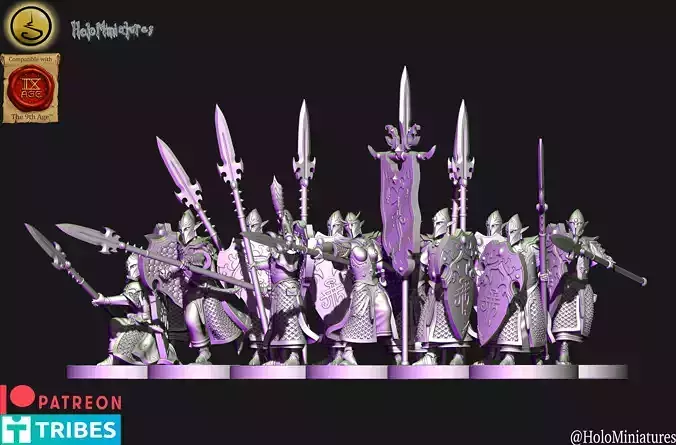 Dark elves spearmen unit