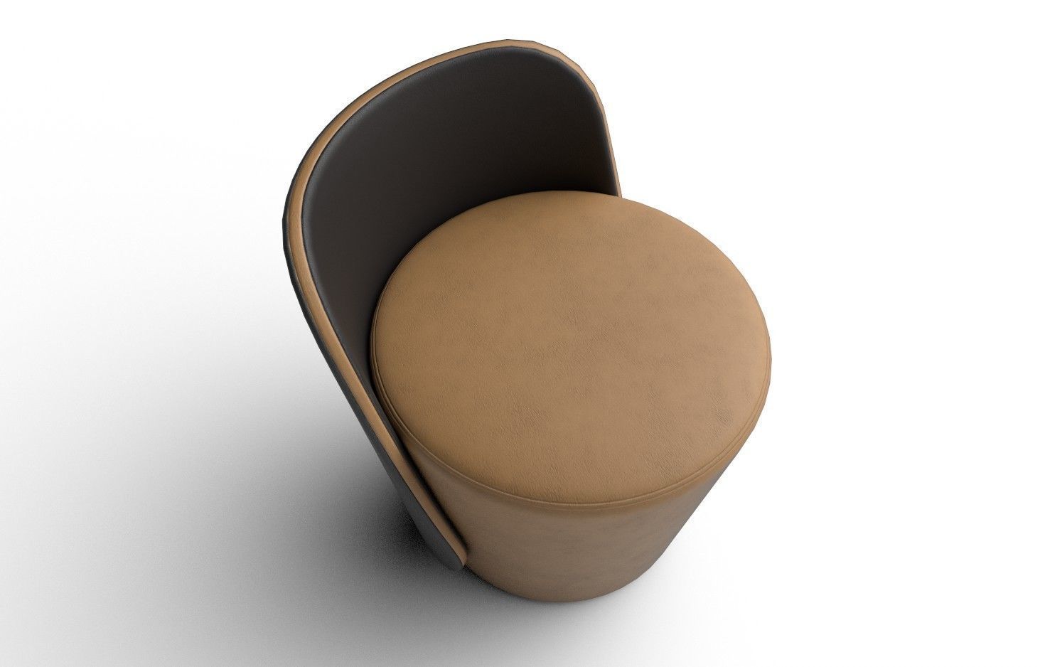 Pouf M02 Low-poly 3D model_6