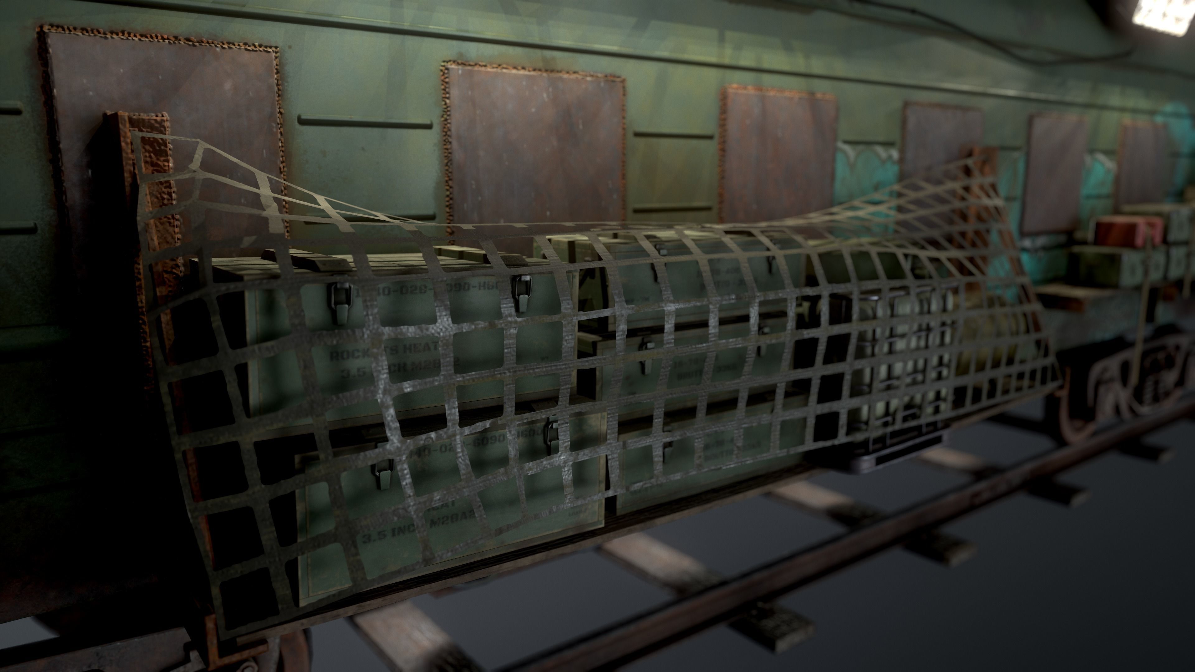 Train carriage Free low-poly 3D model_6
