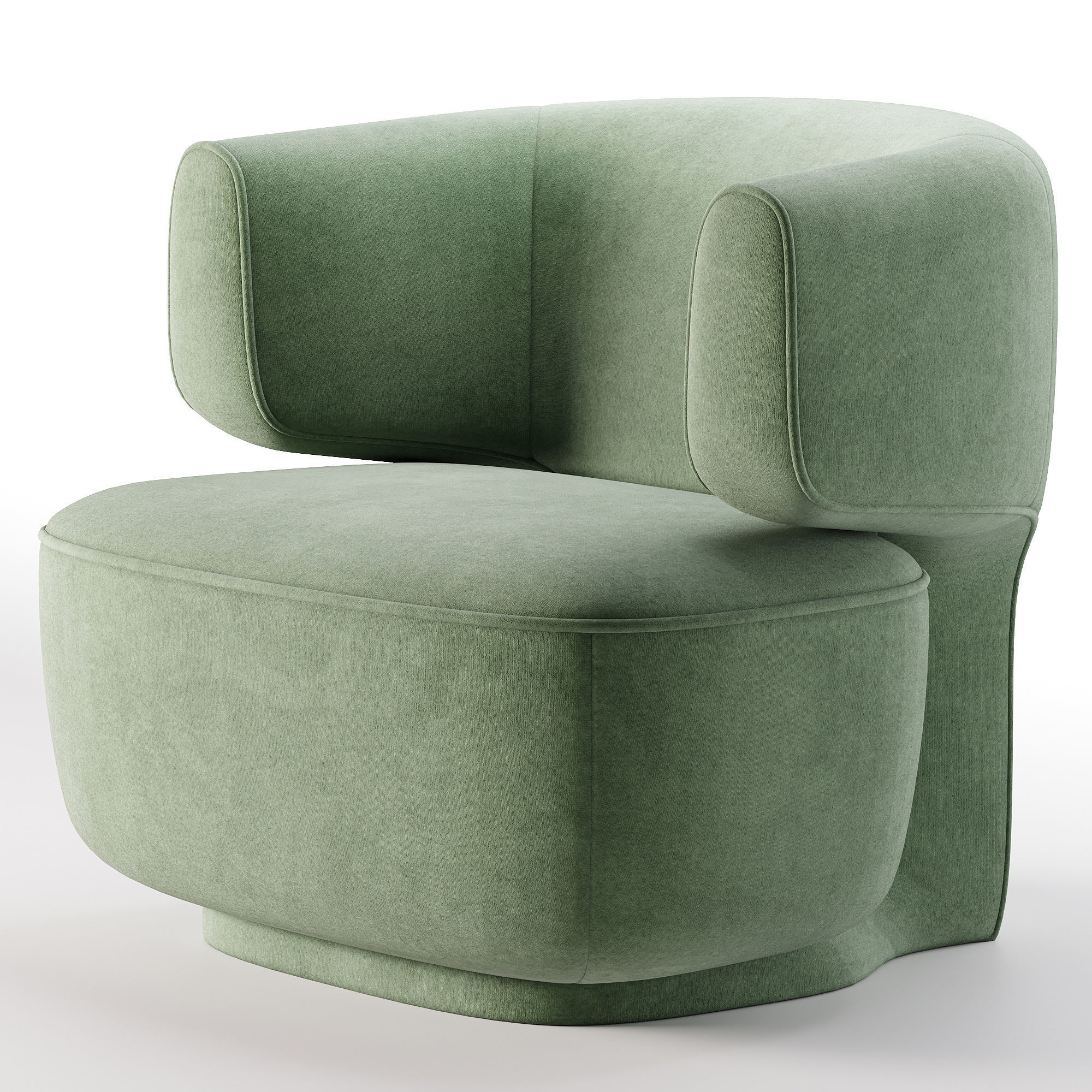 Litho armchair by monologue 3D model_2