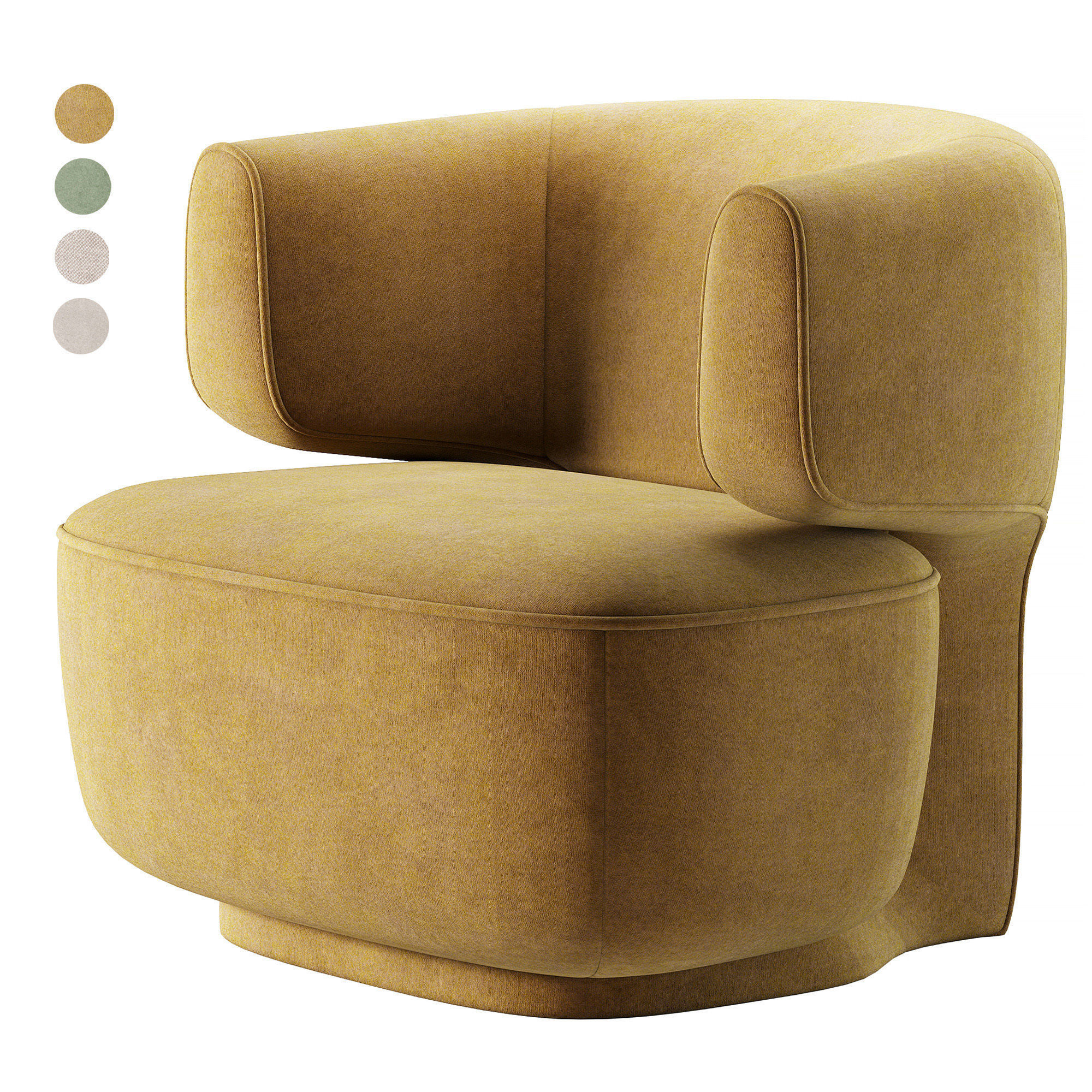 Litho armchair by monologue 3D model_1