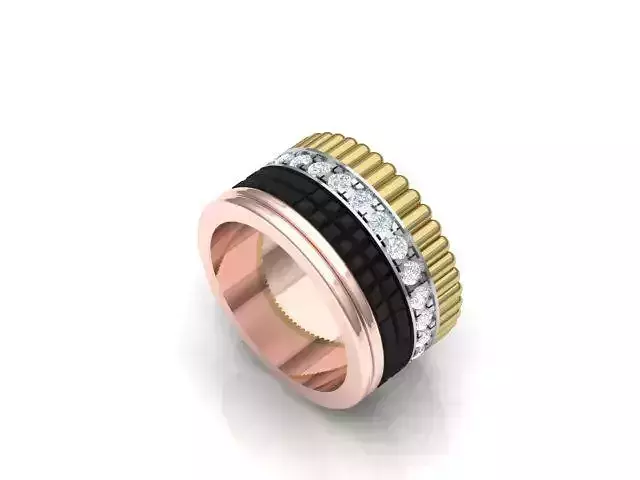 wedding ring with different gold