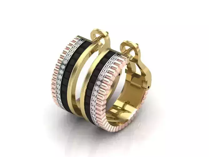 earrings with gold differences