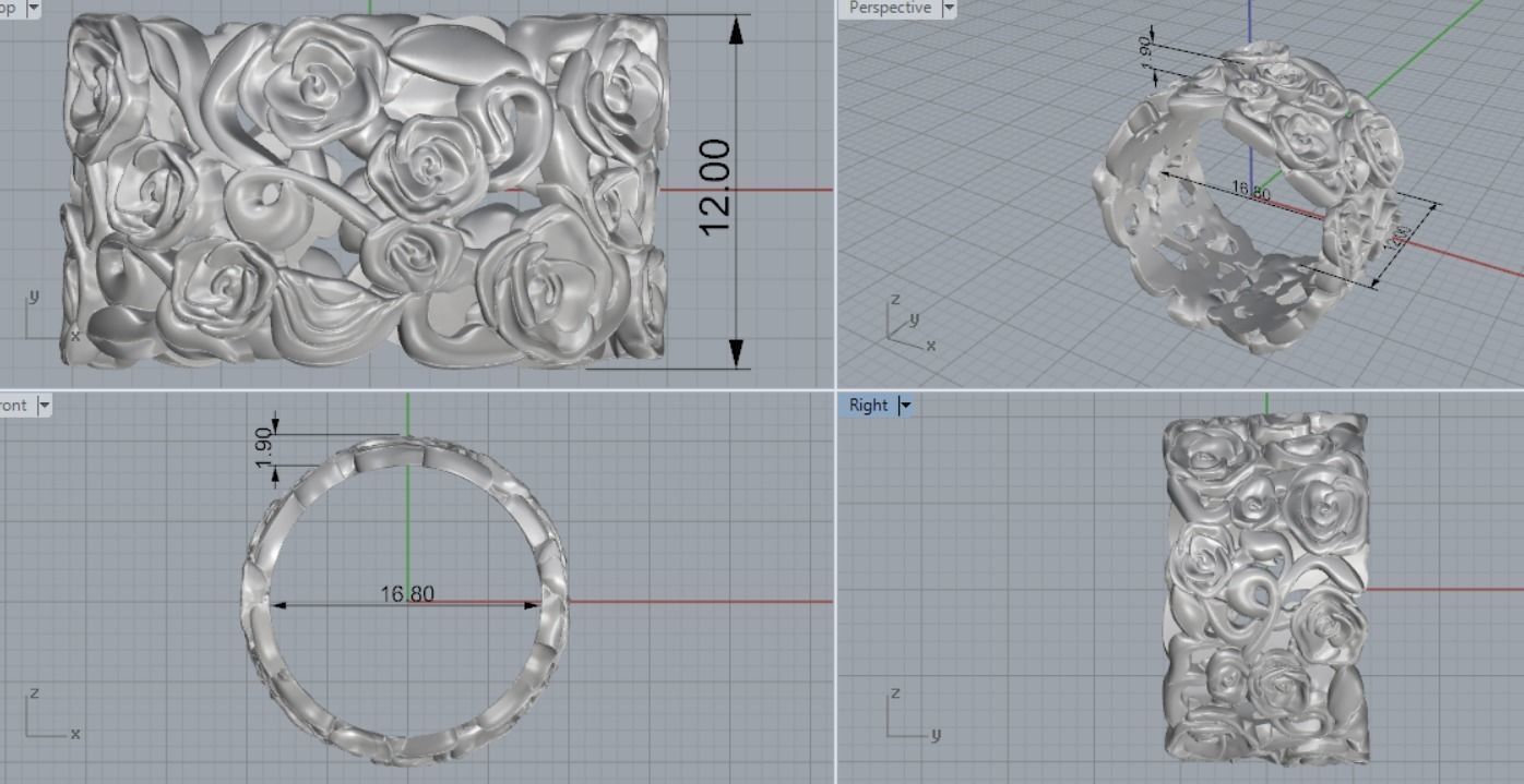 ring of light rose 3D print model_11