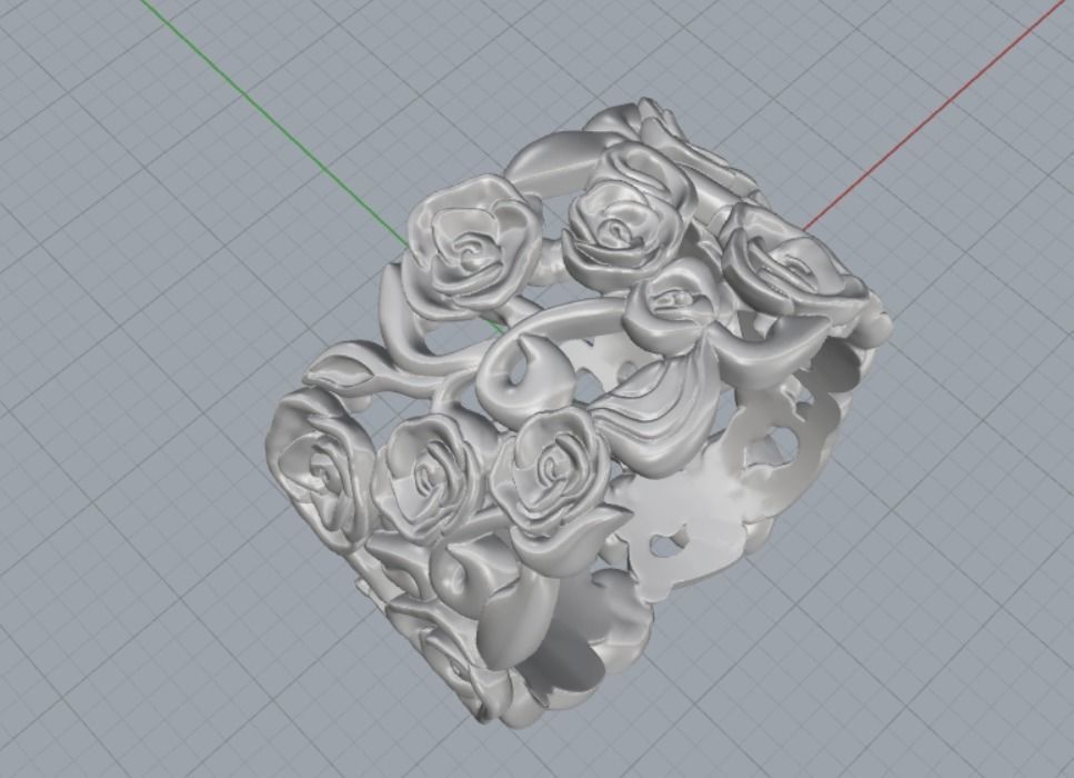ring of light rose 3D print model_6