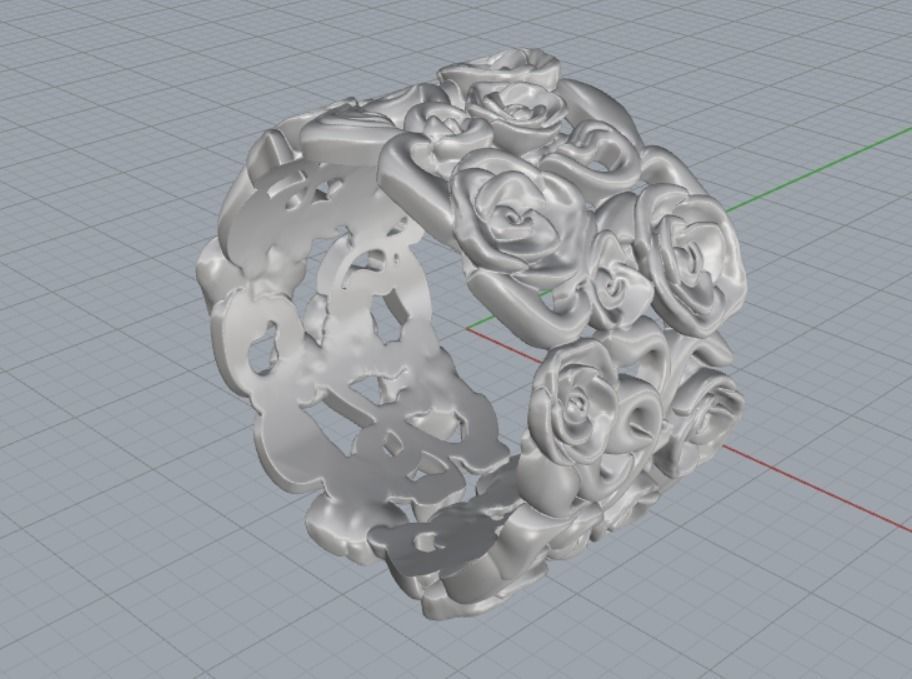 ring of light rose 3D print model_8