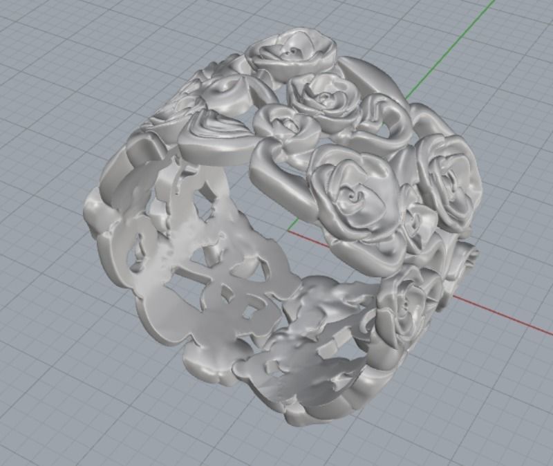 ring of light rose 3D print model_5