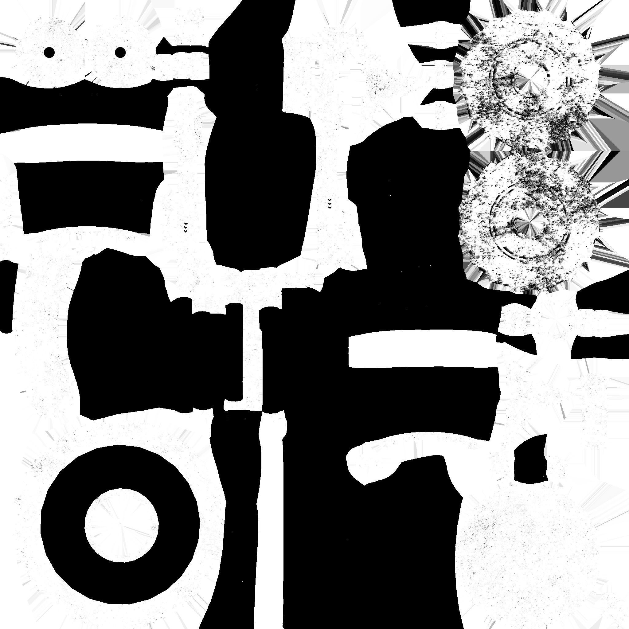 Robotic Arm A05 White Dirt - Character Design SciFi Low-poly 3D model_21