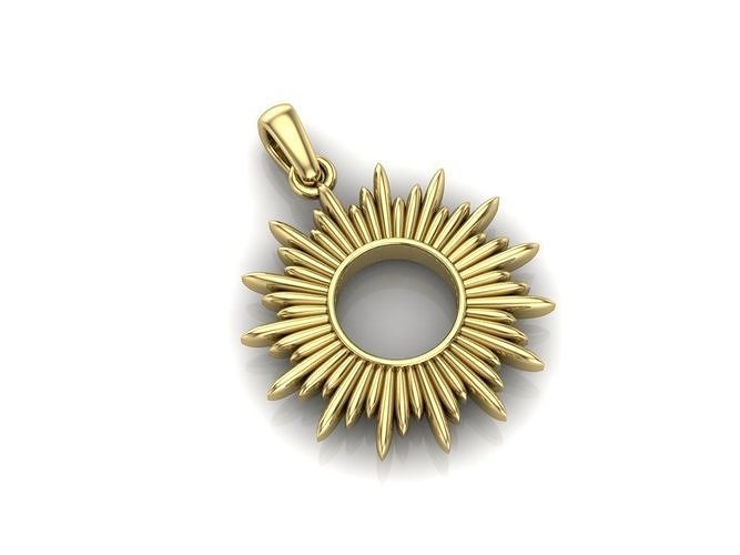 pendant sun 3D print model