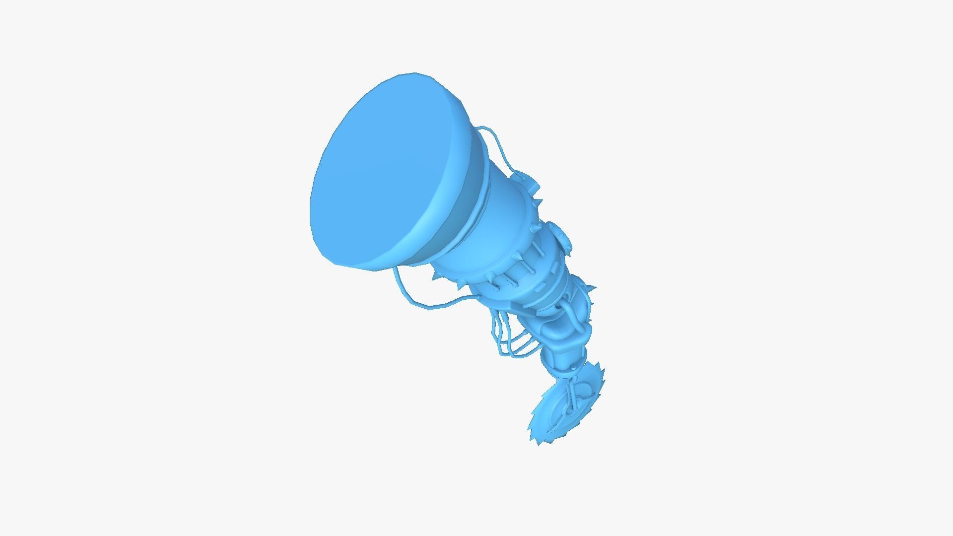 Robotic Arm A07 Bronze - Character Design SciFi Low-poly 3D model_11