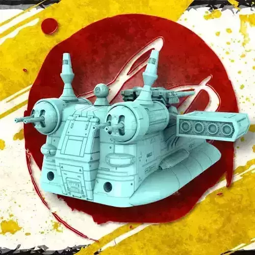 Zeon Sept Hover Tank 3D print model