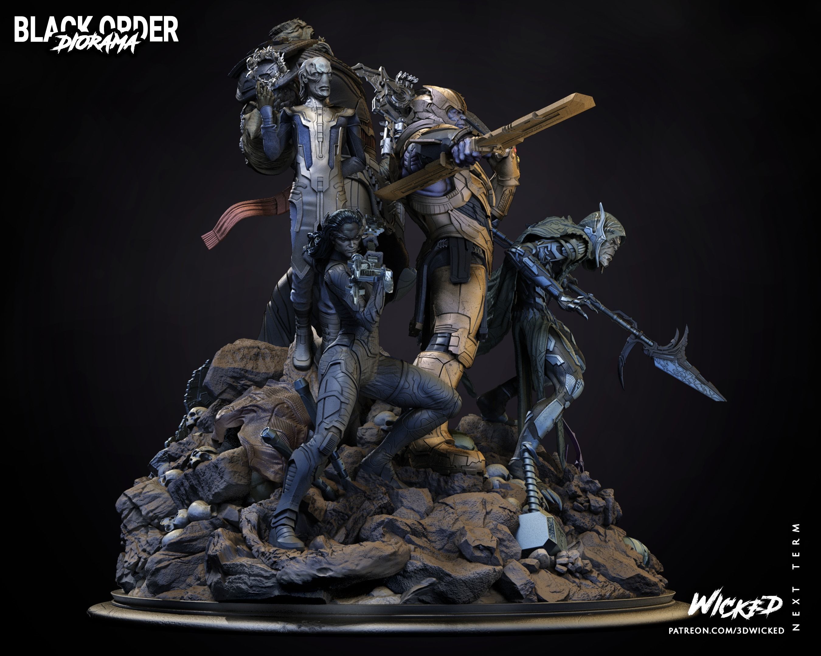 BLACK ORDER DIORAMA TESTED AND READY FOR 3D PRINTING 3D print model_24