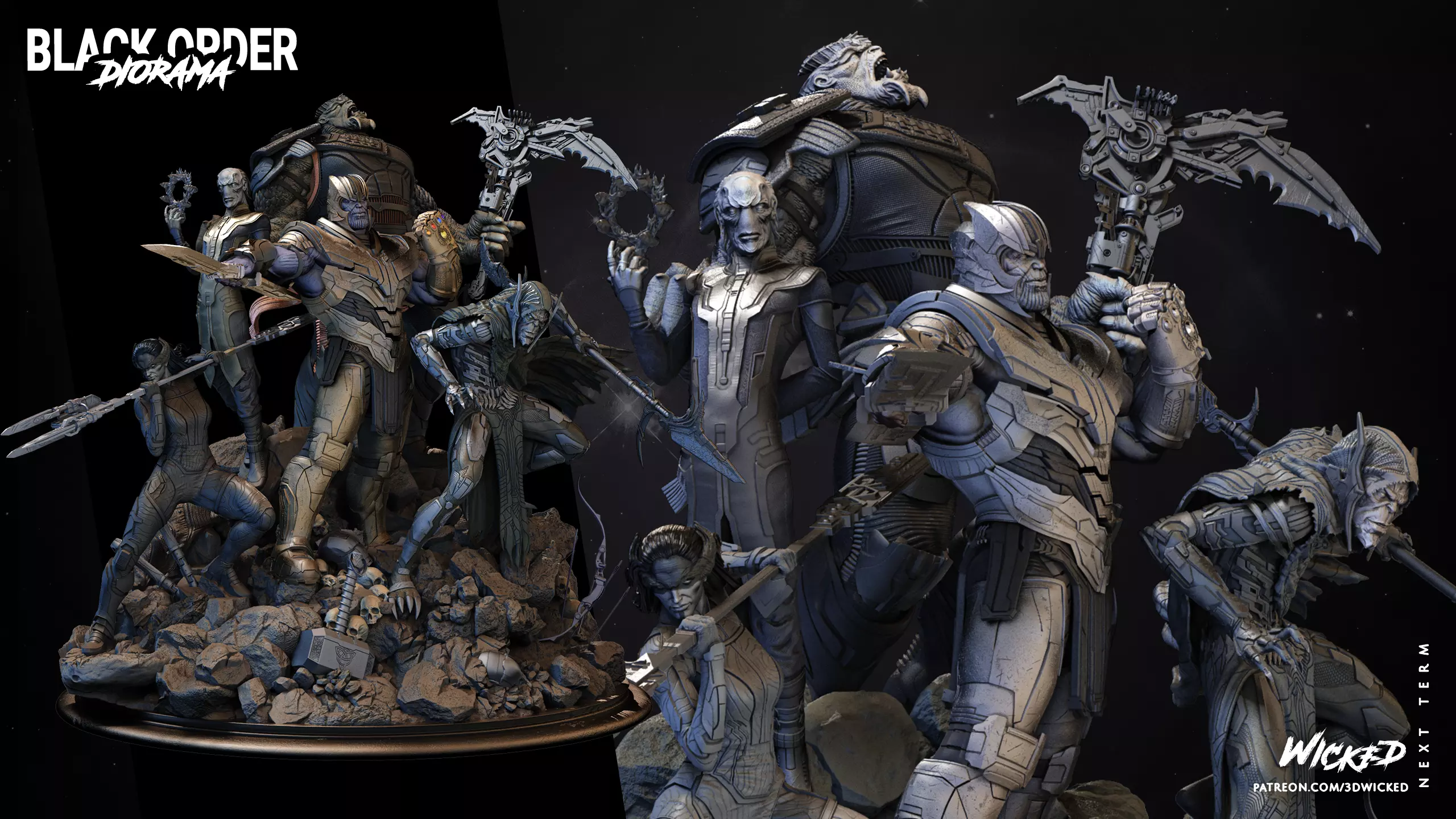 BLACK ORDER DIORAMA TESTED AND READY FOR 3D PRINTING 3D print model_0