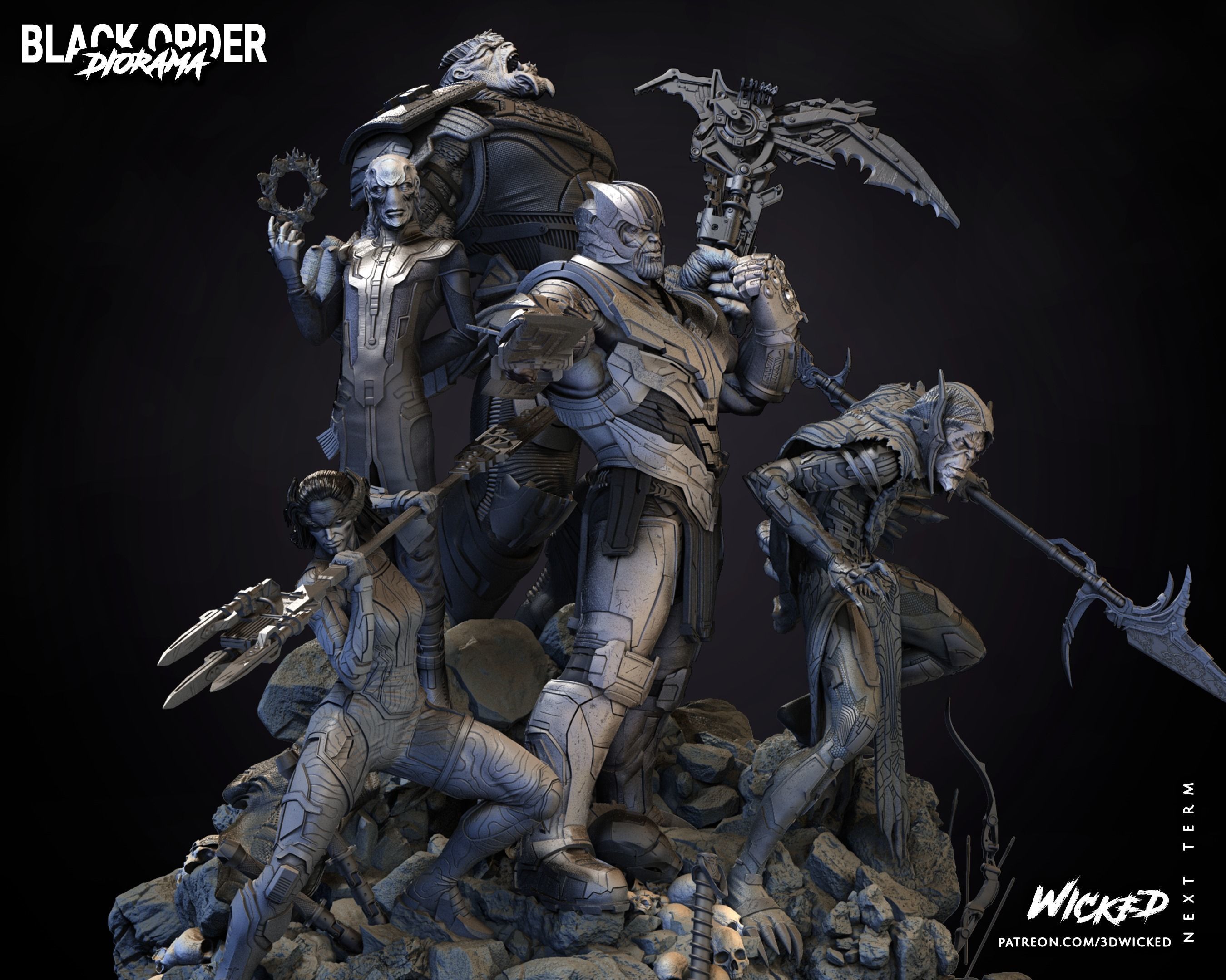 BLACK ORDER DIORAMA TESTED AND READY FOR 3D PRINTING 3D print model_50