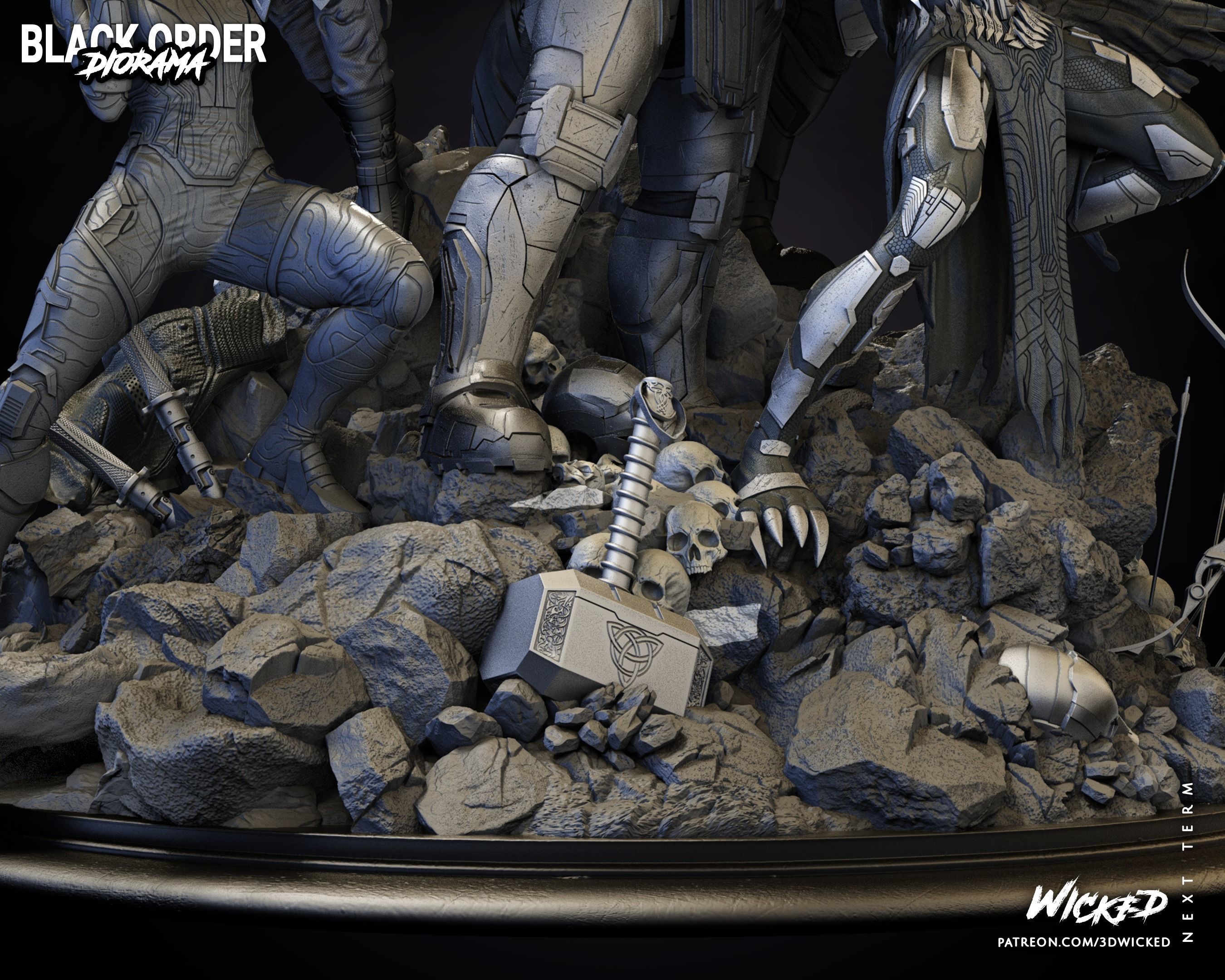 BLACK ORDER DIORAMA TESTED AND READY FOR 3D PRINTING 3D print model_45