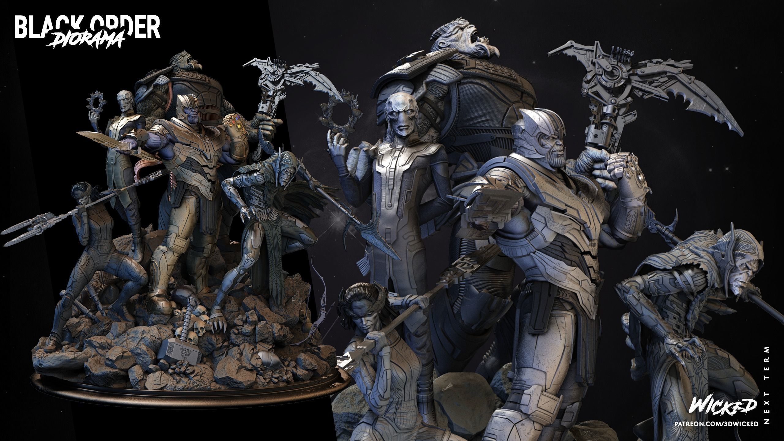 BLACK ORDER DIORAMA TESTED AND READY FOR 3D PRINTING 3D print model_7