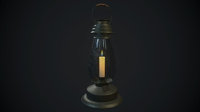 Candle 7 PBR Low-poly 3D model