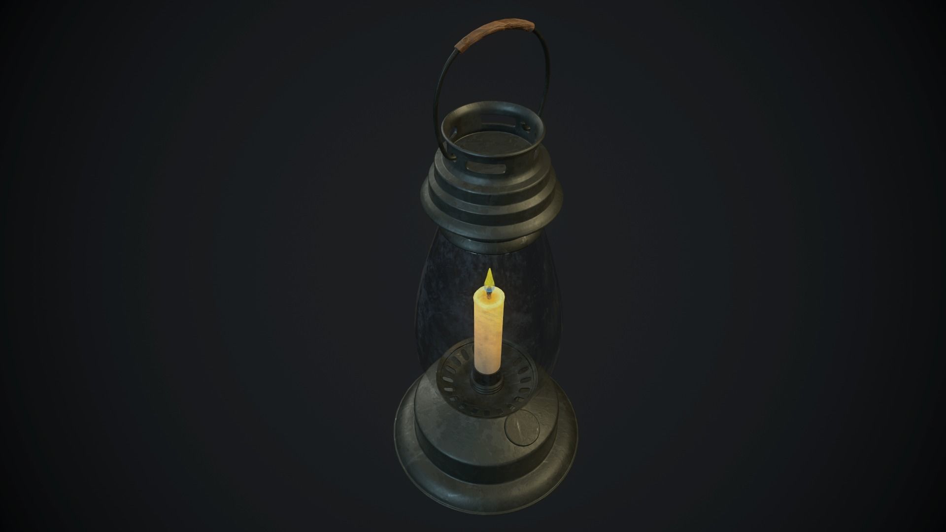 Candle 7 PBR Low-poly 3D model_5