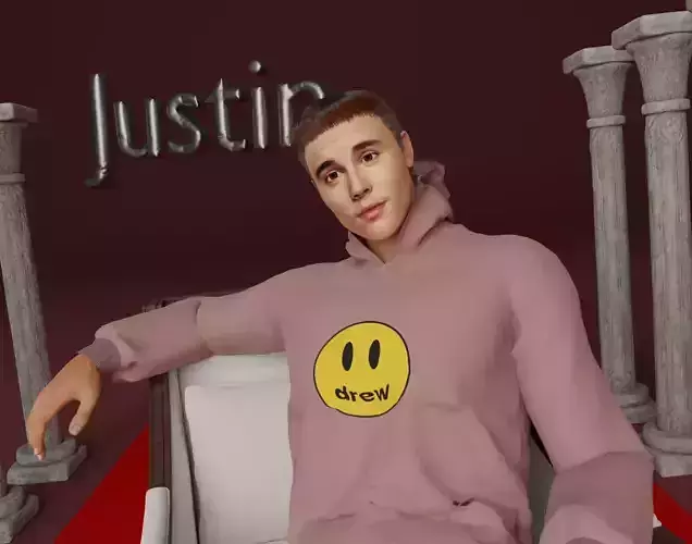 Justin Bieber Blender Scene 3D Model 3D model