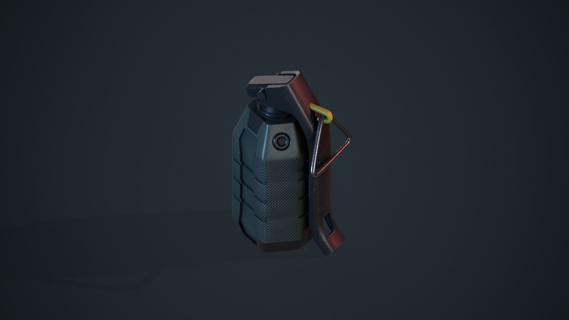 Game Ready Pack Of Sci Fi Cyberpunk Hand Grenades AR VR Low-poly 3D model_8