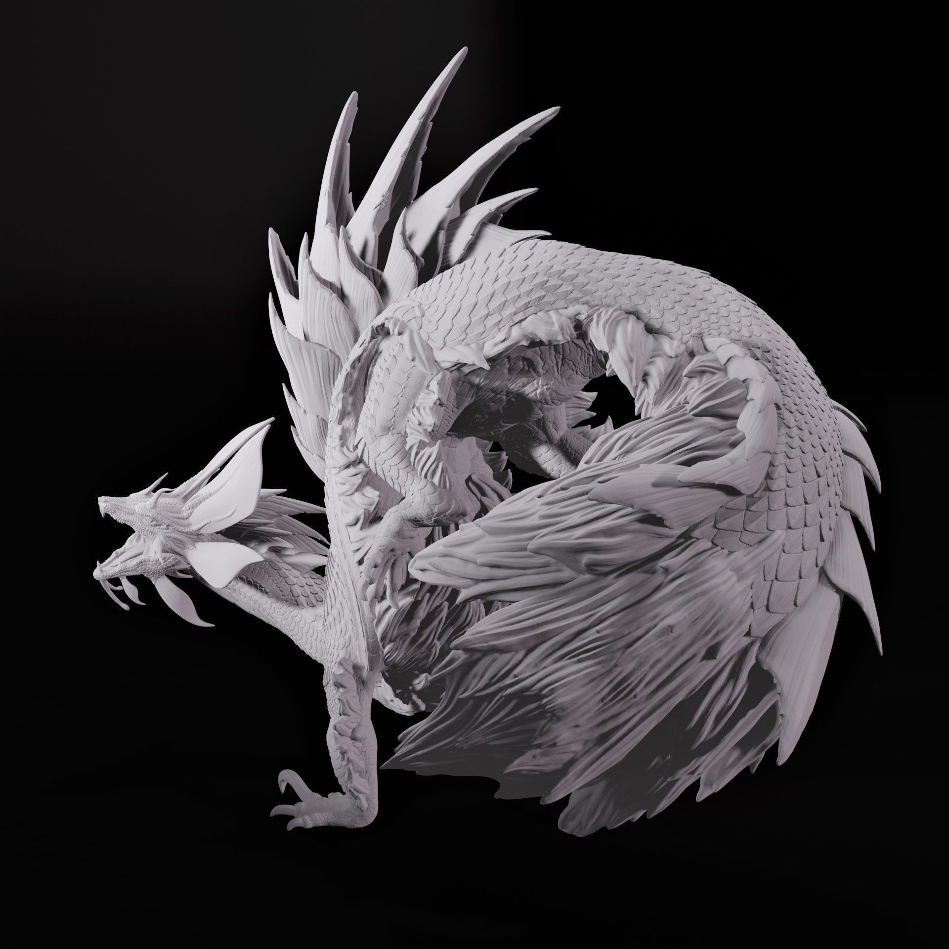 Mizutsune Monster Hunter Fan Art 3D print model_4