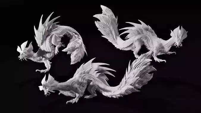 Mizutsune Monster Hunter Fan Art 3D print model