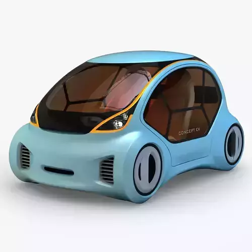 Kancil EV-1v2 - wide glass 3D model