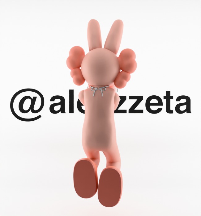 Kaws Holiday Indonesia Textured Low-poly 3D model_20