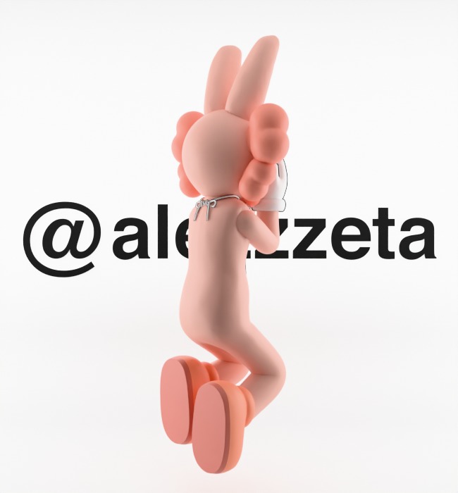 Kaws Holiday Indonesia Textured Low-poly 3D model_24