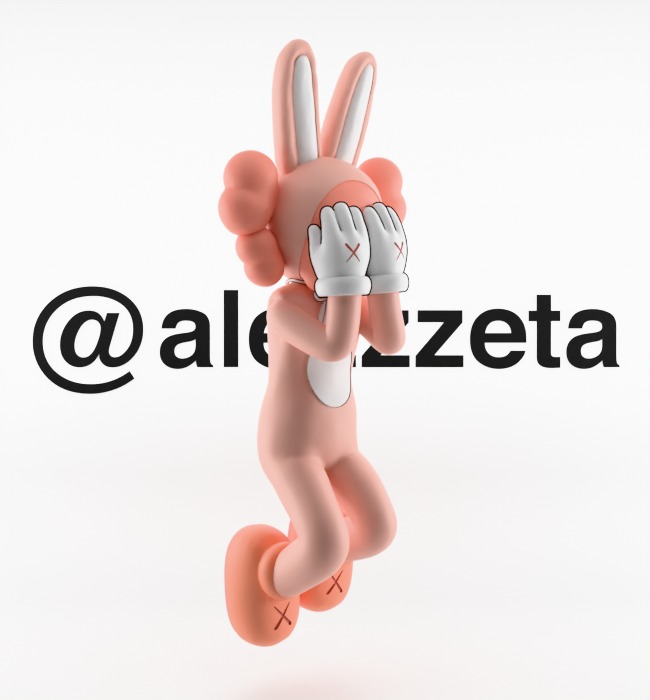 Kaws Holiday Indonesia Textured Low-poly 3D model_33