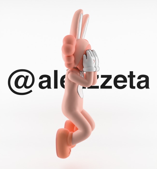 Kaws Holiday Indonesia Textured Low-poly 3D model_30