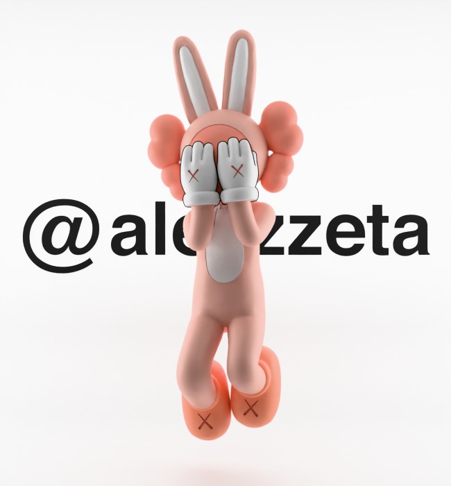 Kaws Holiday Indonesia Textured Low-poly 3D model_2