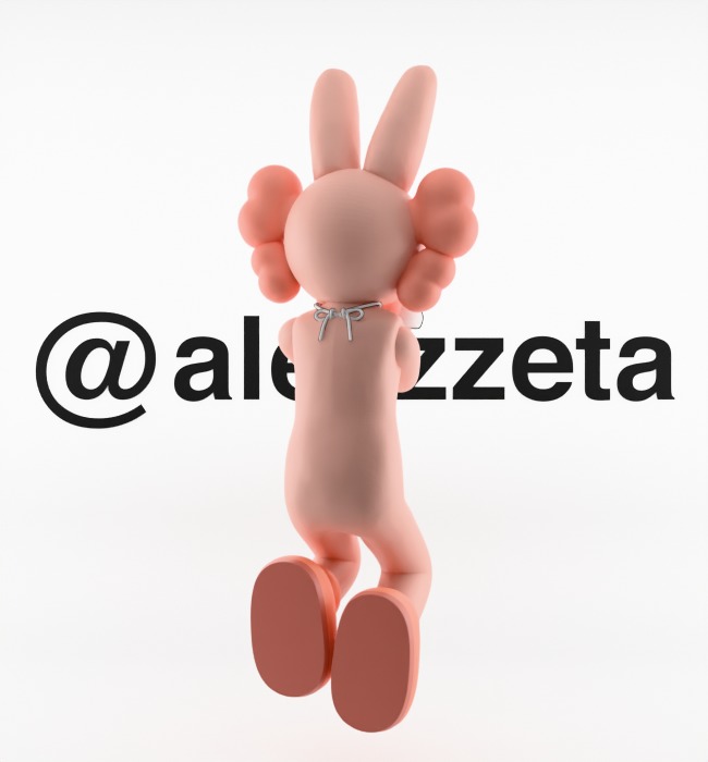 Kaws Holiday Indonesia Textured Low-poly 3D model_21