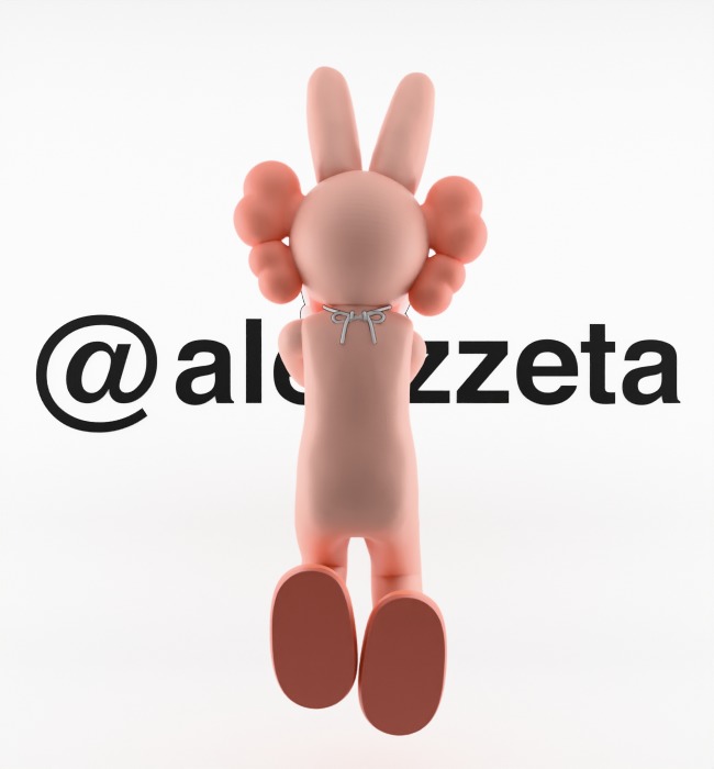 Kaws Holiday Indonesia Textured Low-poly 3D model_19