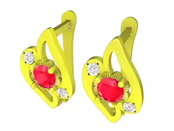 5815 vietnamese diamond earrings