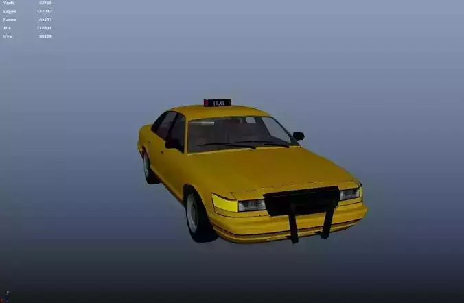 Taxi Simple 3D model