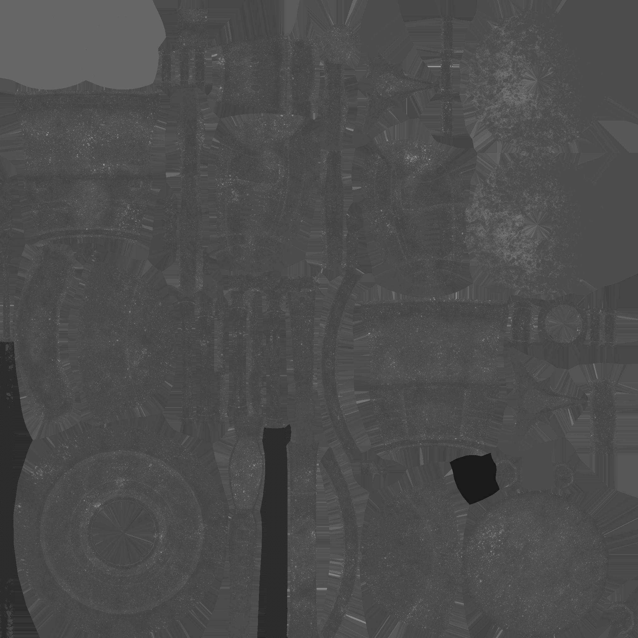 Robotic Arm A10 Bloody - Character Design SciFi Low-poly 3D model_24