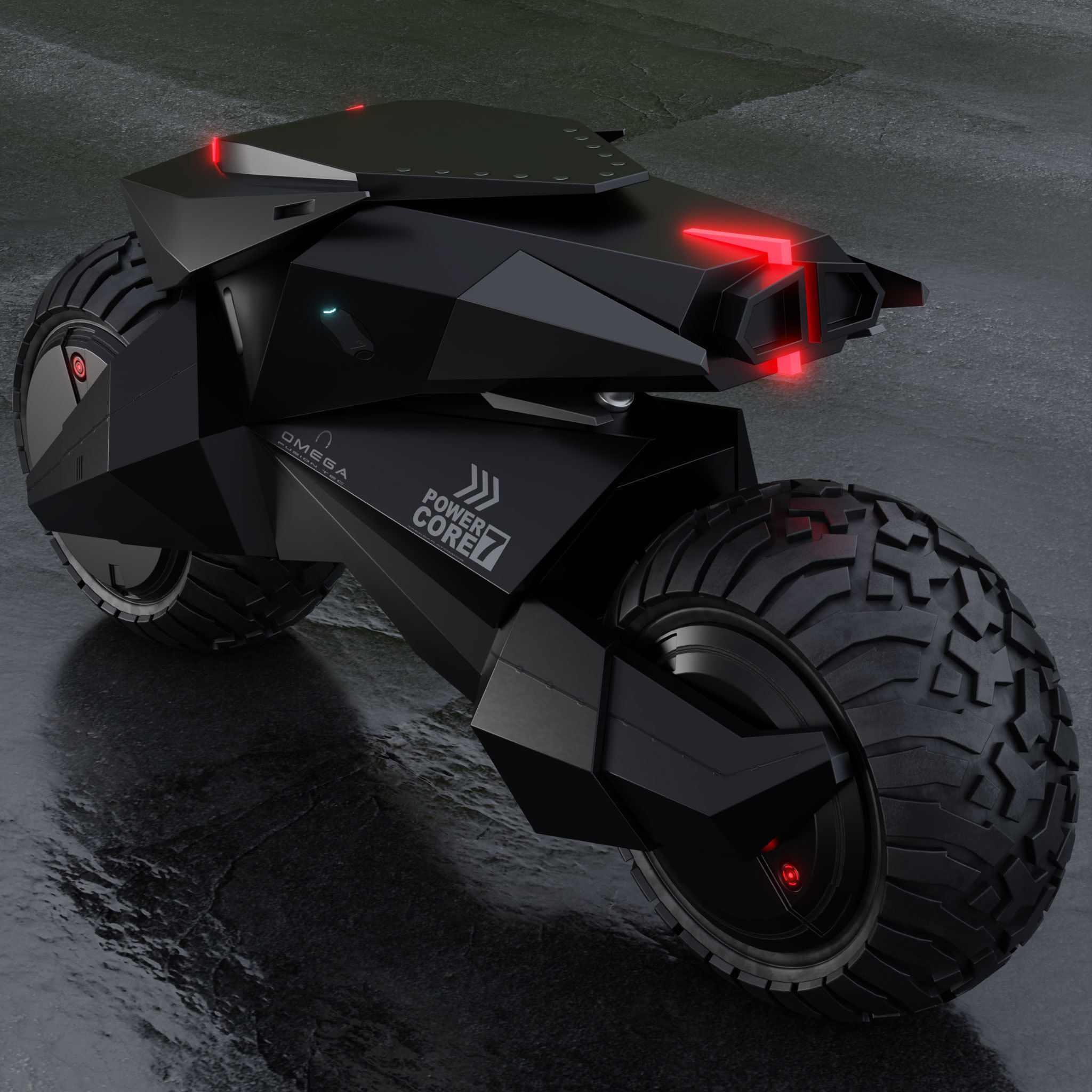 Motorcycle Robot 3D model_14
