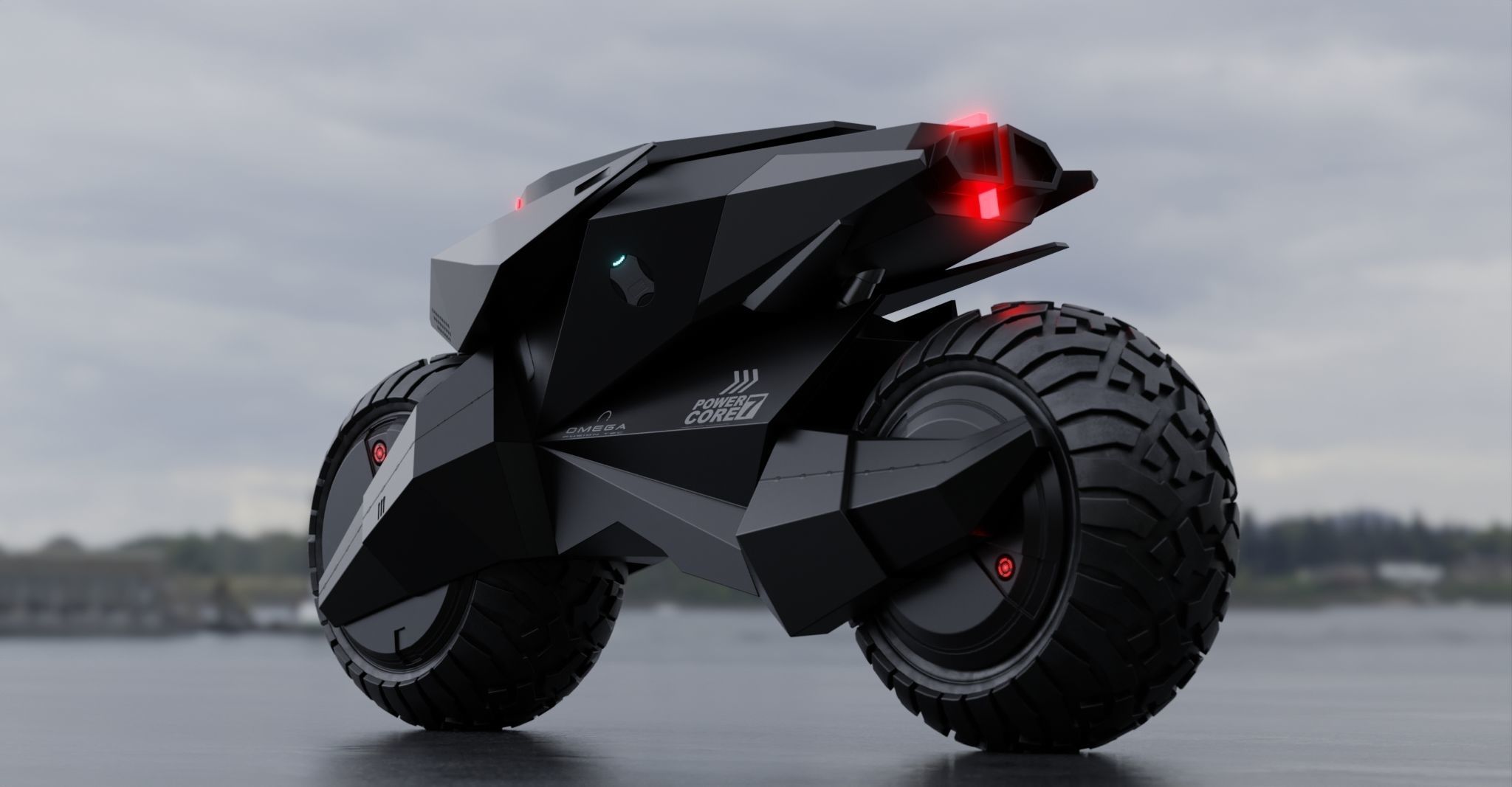 Motorcycle Robot 3D model_11