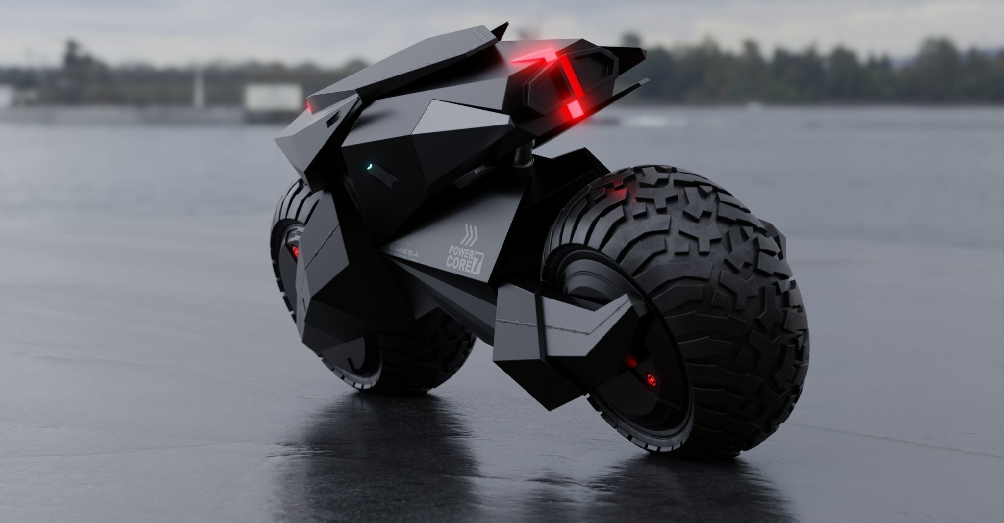 Motorcycle Robot 3D model_19