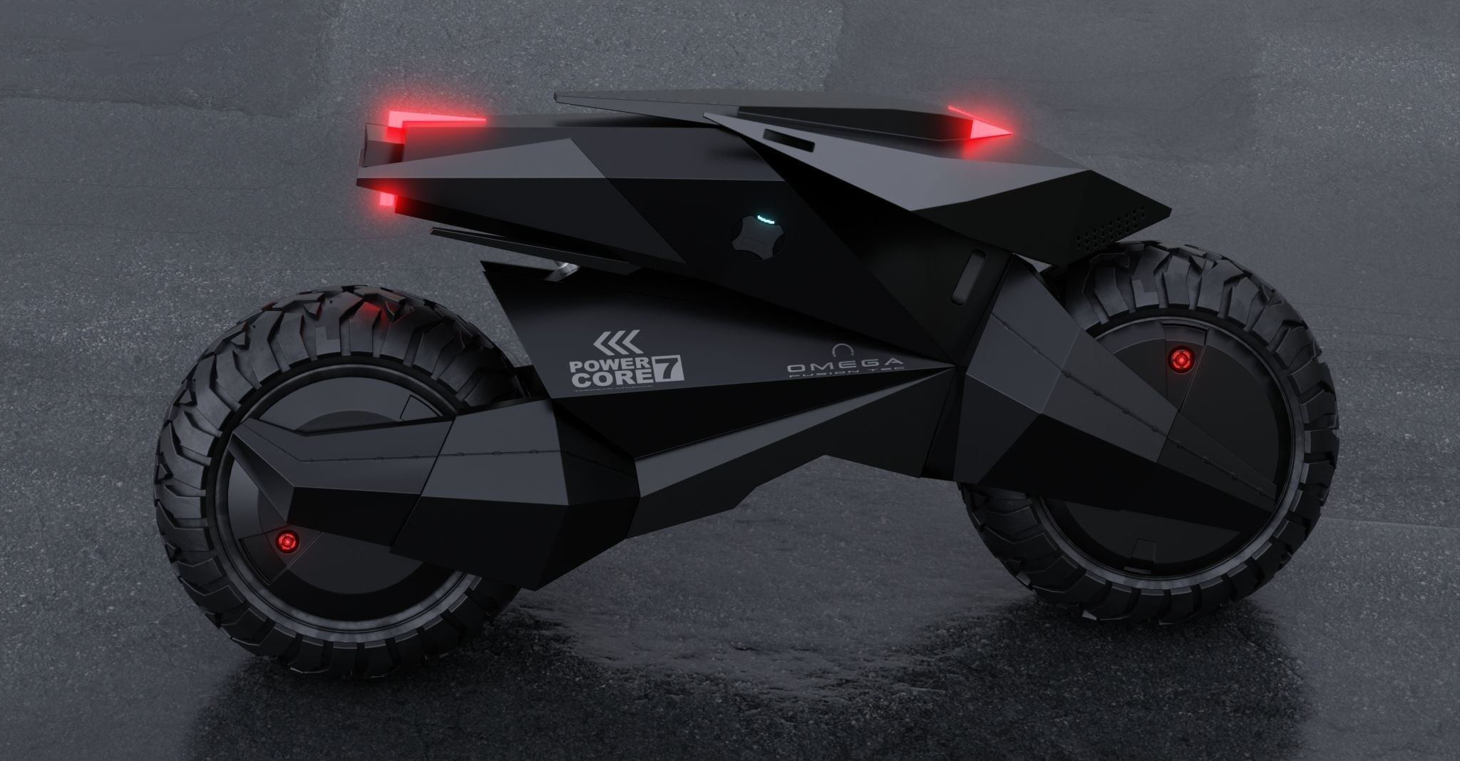 Motorcycle Robot 3D model_12