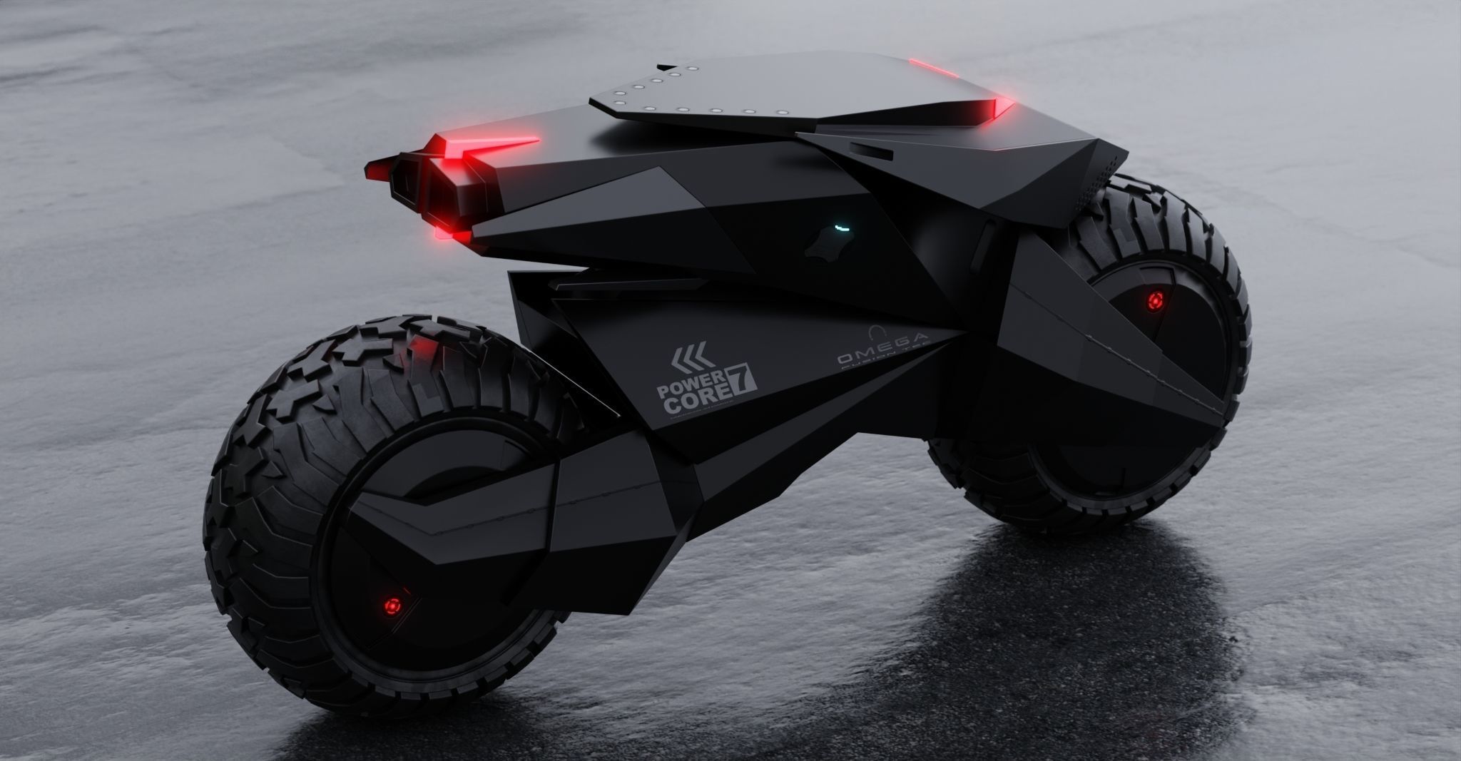 Motorcycle Robot 3D model_13