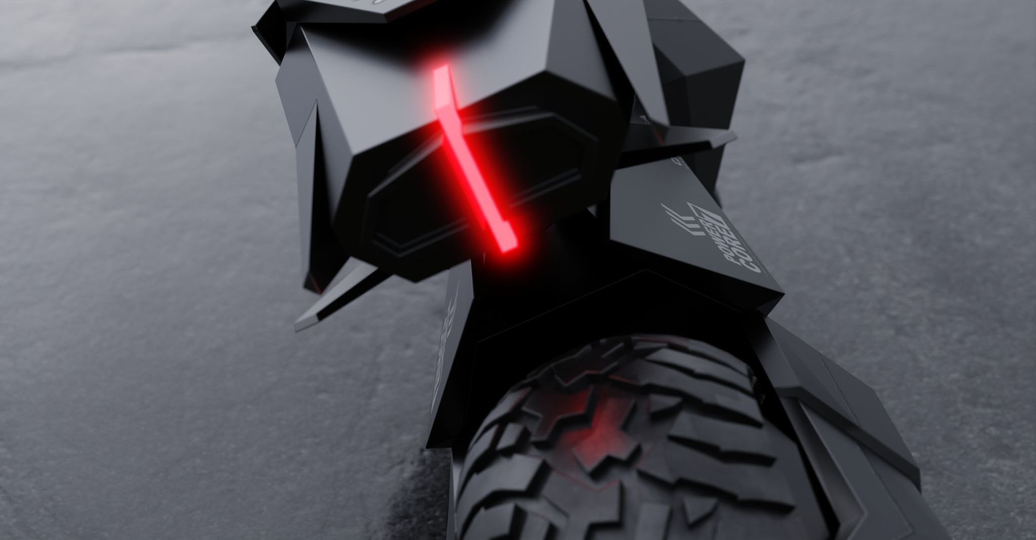 Motorcycle Robot 3D model_4