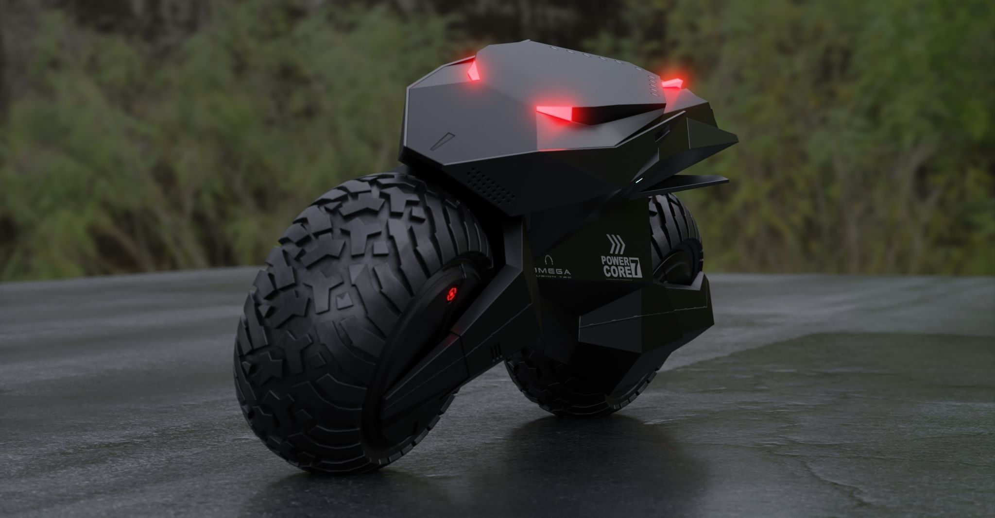 Motorcycle Robot 3D model_23