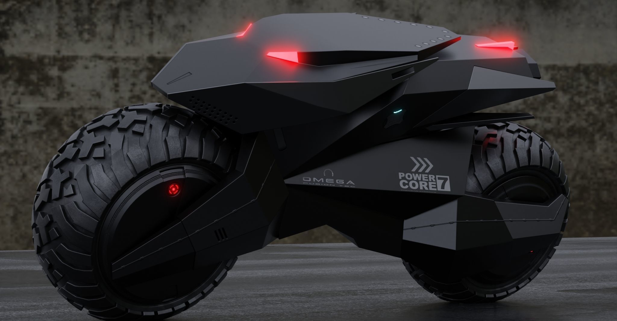 Motorcycle Robot 3D model_7