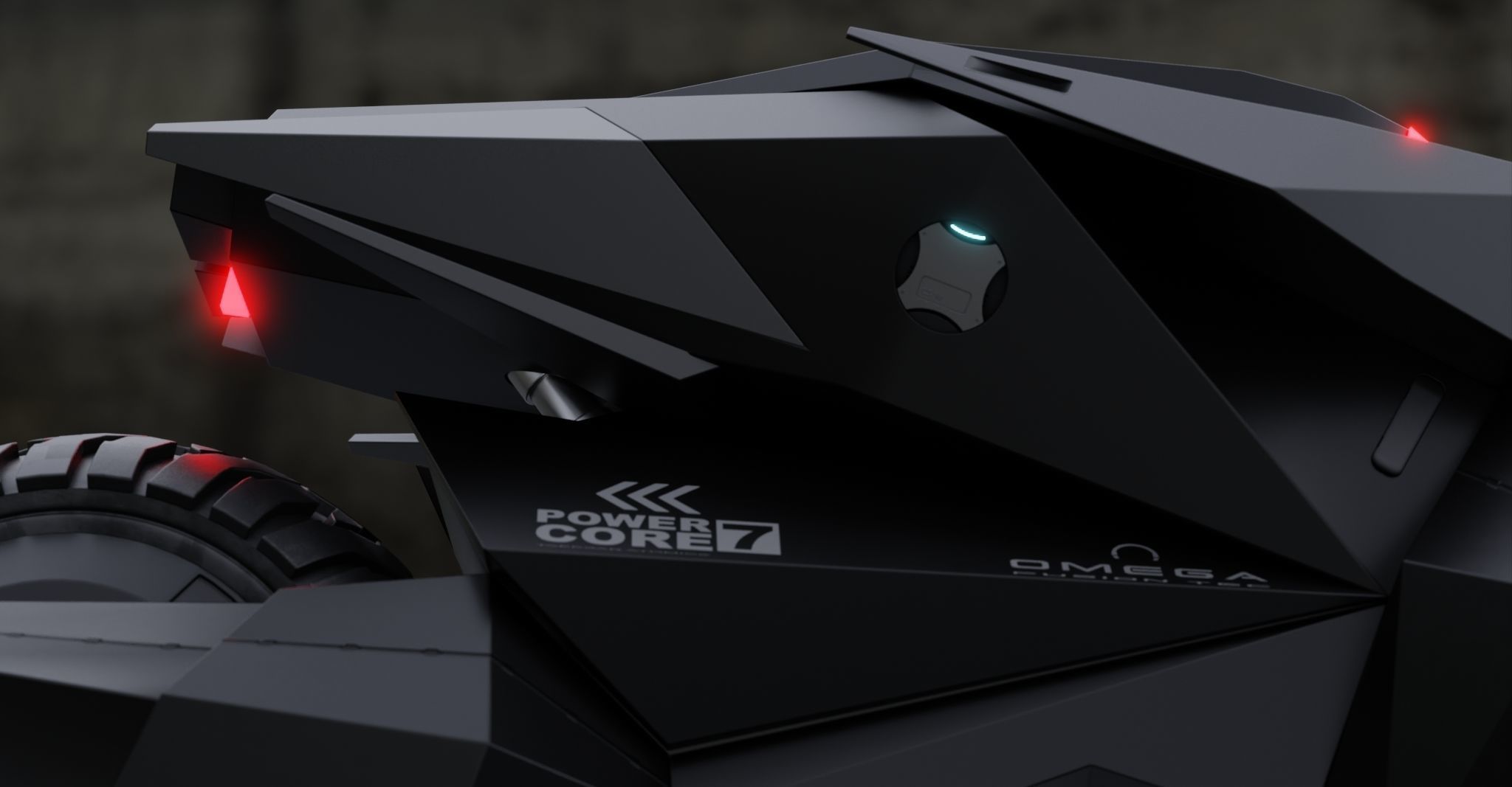 Motorcycle Robot 3D model_3