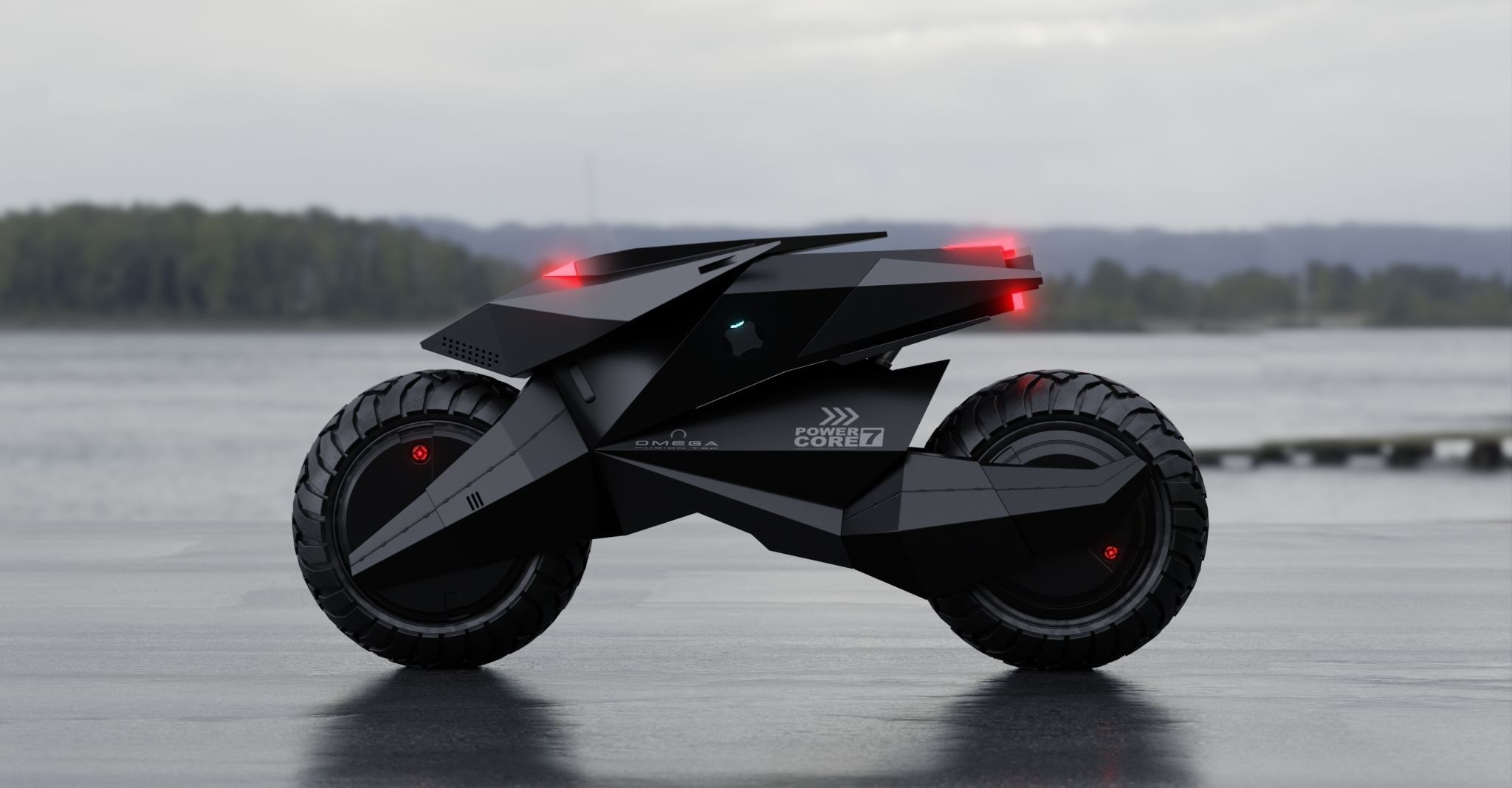 Motorcycle Robot 3D model_10