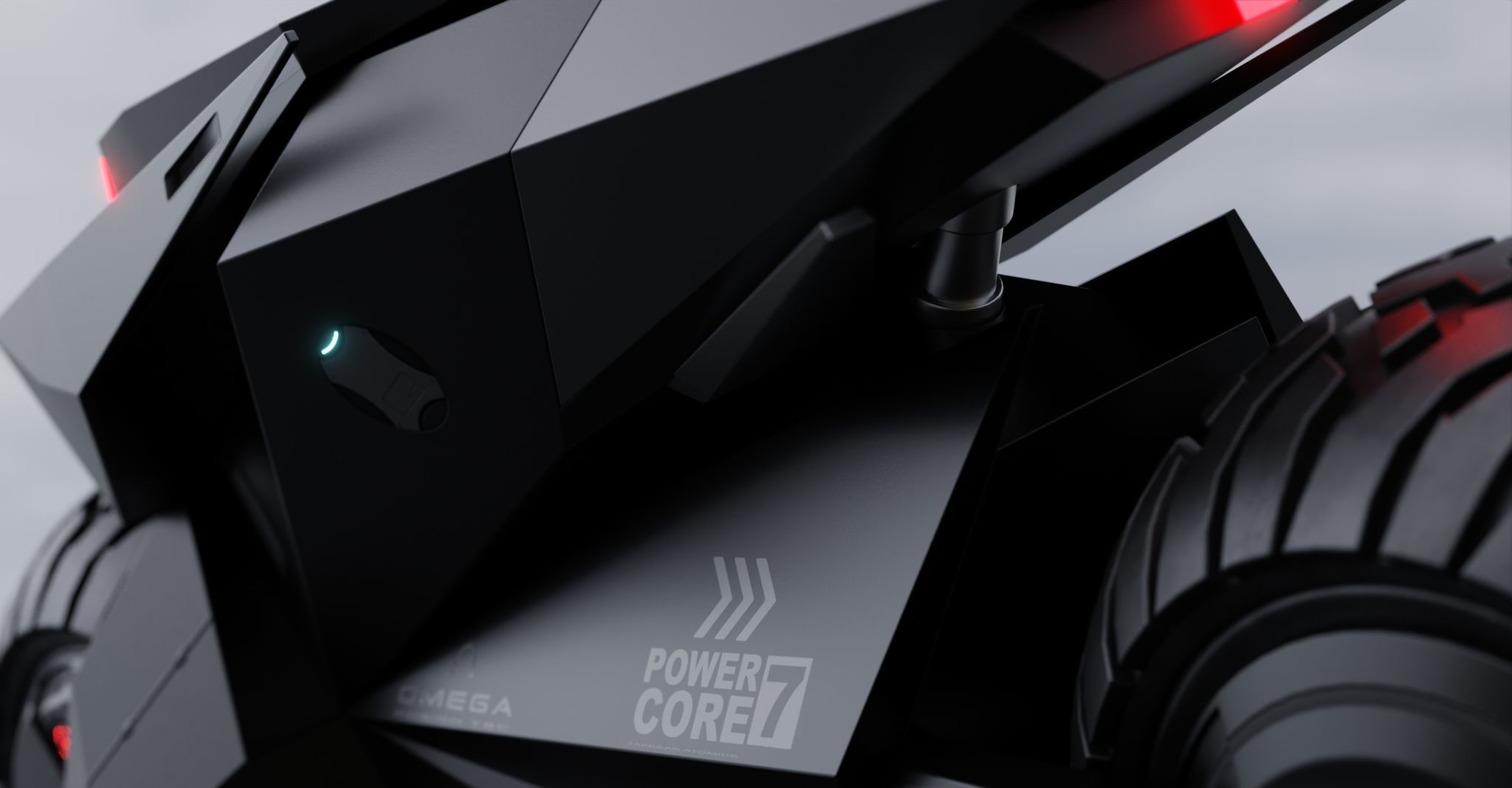 Motorcycle Robot 3D model_5