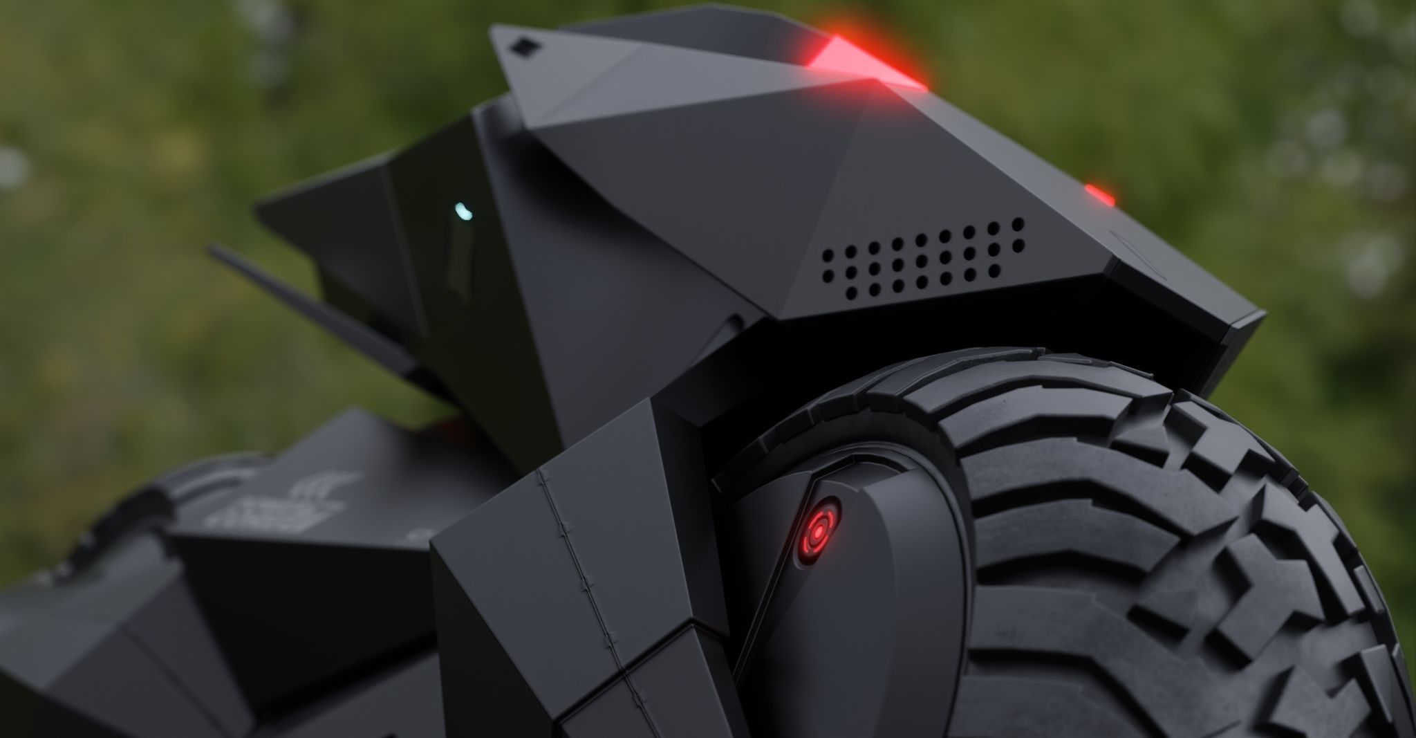 Motorcycle Robot 3D model_2